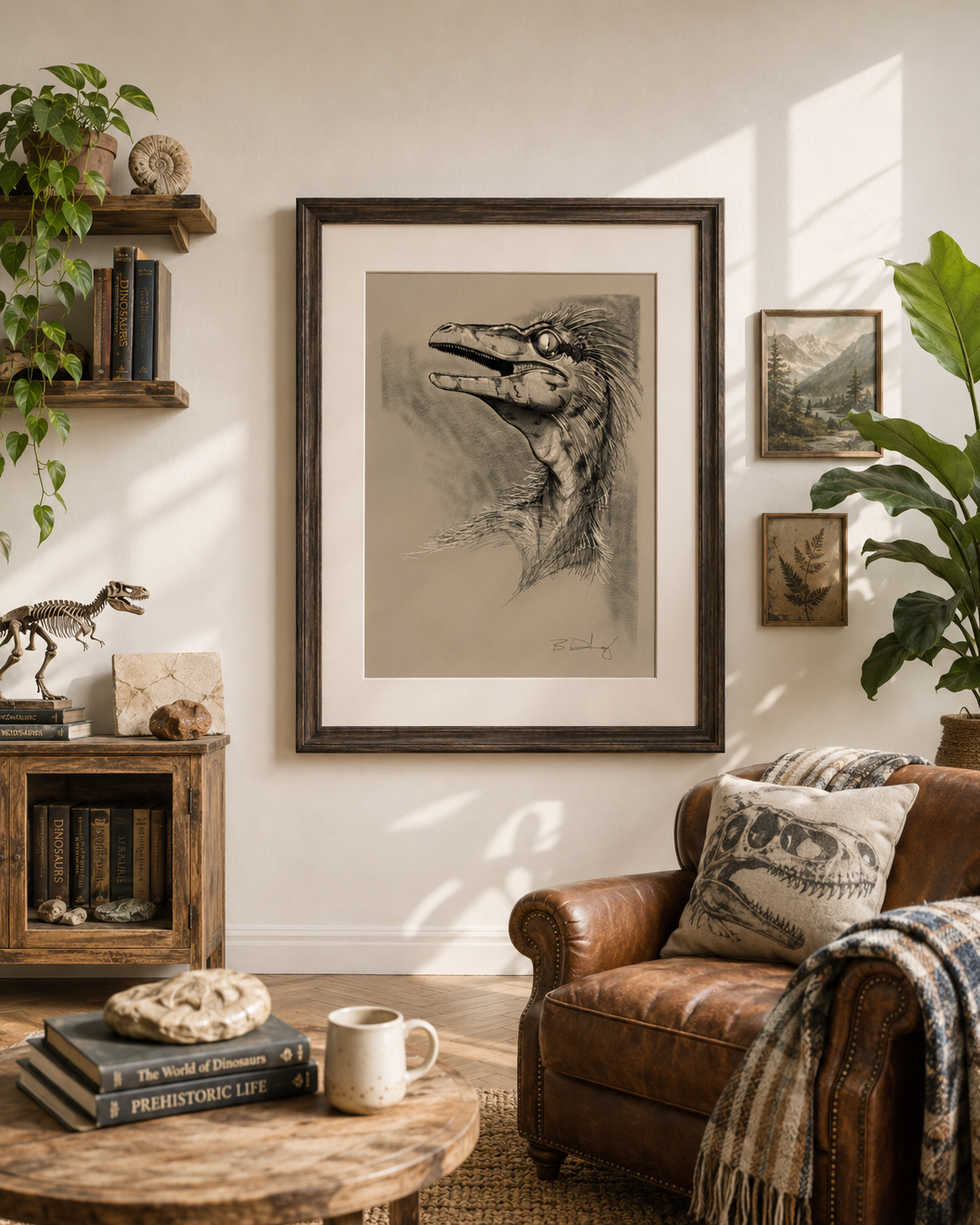 12x18 Raptor Head Limited Edition Artist Print